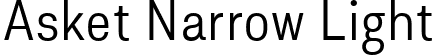 Asket Narrow Light font - Asket Narrow Light.ttf