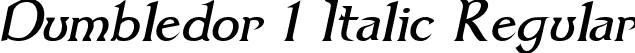 Dumbledor 1 Italic Regular font - dum1ital.ttf