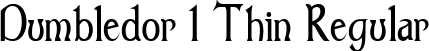Dumbledor 1 Thin Regular font - dum1thin.ttf