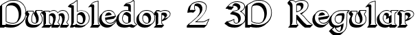 Dumbledor 2 3D Regular font - dum23d.ttf
