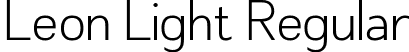 Leon Light Regular font - Leon-Light-trial.ttf