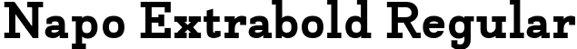 Napo Extrabold Regular font - Napo-Extrabold-trial.ttf