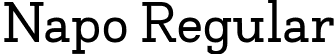 Napo Regular font - Napo-Regular-trial.ttf