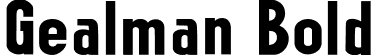 Gealman Bold font - Gealman-Bold.otf
