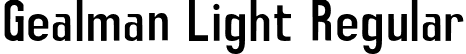 Gealman Light Regular font - Gealman-Light.otf