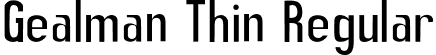 Gealman Thin Regular font - Gealman-Thin.otf