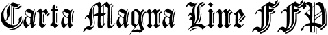 Carta Magna Line FFP font - Carta_Magna-line-demo-FFP.ttf