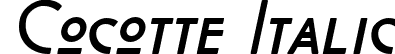 Cocotte Italic font - Cocotte-Italic.ttf