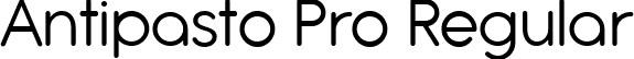Antipasto Pro Regular font - AntipastoPro_trial.ttf