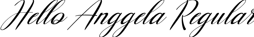 Hello Anggela Regular font - Hello-Anggela.otf