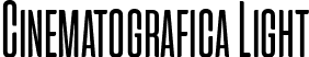 Cinematografica Light font - Cinematografica-Light-trial.ttf