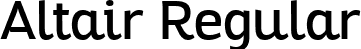 Altair Regular font - Altair-Regular-trial.ttf