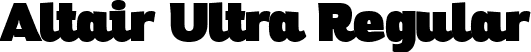 Altair Ultra Regular font - Altair-Ultra-trial.ttf