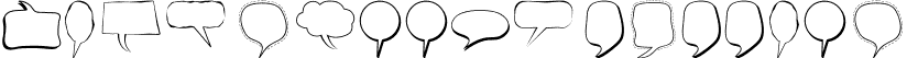 Alin Speech Bubbles font - Alin_Speech_Bubbles.ttf