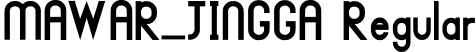 MAWAR_JINGGA Regular font - MAWAR_JINGGA.ttf