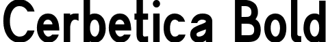 Cerbetica Bold font - cerbetica_bold.ttf