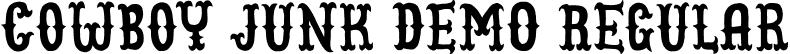 Cowboy Junk DEMO Regular font - cowboyjunkDEMO.otf