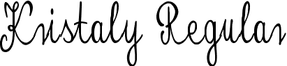Kristaly Regular font - KristalyPersonalUse.ttf