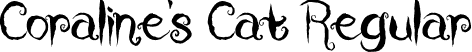 Coraline's Cat Regular font - Coraline's Cat.otf