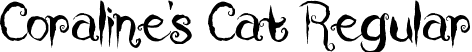 Coraline's Cat Regular font - Coraline's Cat.ttf