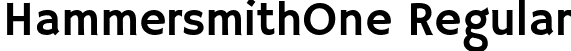 HammersmithOne Regular font - HammersmithOne-Regular.ttf