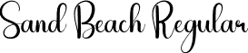 Sand Beach Regular font - Sand-Beach.otf