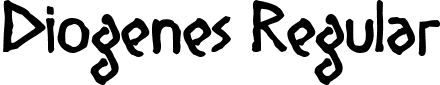 Diogenes Regular font - DIOGENES.ttf