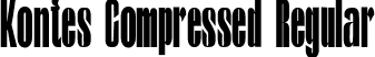 Kontes Compressed Regular font - Kontes Compressed.otf