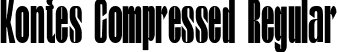 Kontes Compressed Regular font - Kontes Compressed.ttf