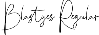 Blastyes Regular font - Blastyes.ttf