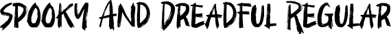 Spooky And Dreadful Regular font - Spooky-And-Dreadful-Free.otf