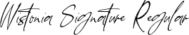 Wistonia Signature Regular font - Wistonia Signature.ttf