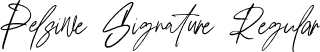 Pelsiwe Signature Regular font - Pelsiwe Signature.ttf