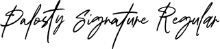 Palosty Signature Regular font - Palosty Signature.otf