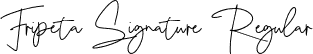 Fripeta Signature Regular font - Fripeta Signature.otf