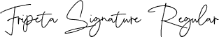 Fripeta Signature Regular font - Fripeta Signature.ttf