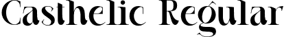 Casthelic Regular font - Casthelic Demo.otf