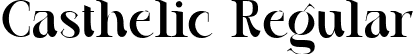 Casthelic Regular font - Casthelic Demo.ttf