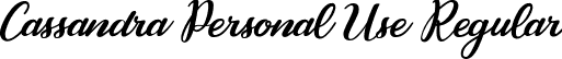 Cassandra Personal Use Regular font - Cassandra Personal Use.ttf