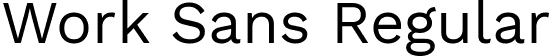 Work Sans Regular font - WorkSans-Regular.ttf