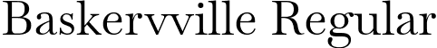 Baskervville Regular font - Baskervville-Regular.ttf