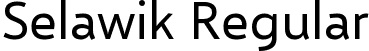 Selawik Regular font - selawk.ttf