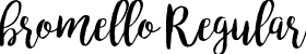 bromello Regular font - bromello-Regular.ttf