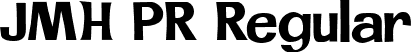 JMH PR Regular font - JMH PR.ttf