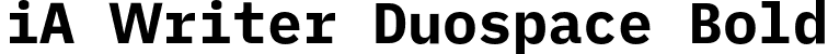 iA Writer Duospace Bold font - iAWriterDuospace-Bold.otf