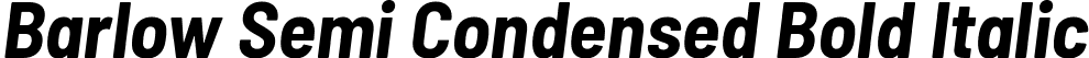 Barlow Semi Condensed Bold Italic font - BarlowSemiCondensed-BoldItalic.ttf