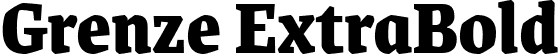 Grenze ExtraBold font - Grenze-ExtraBold.ttf