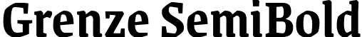 Grenze SemiBold font - Grenze-SemiBold.ttf