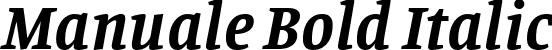 Manuale Bold Italic font - Manuale-BoldItalic.ttf