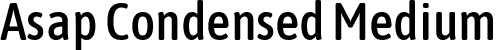 Asap Condensed Medium font - AsapCondensed-Medium.ttf